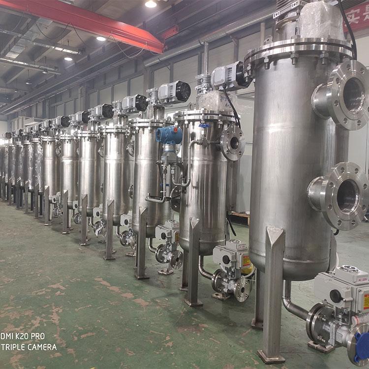 不銹鋼臥式全自動自清洗過濾器 刷式壓差控制dn50